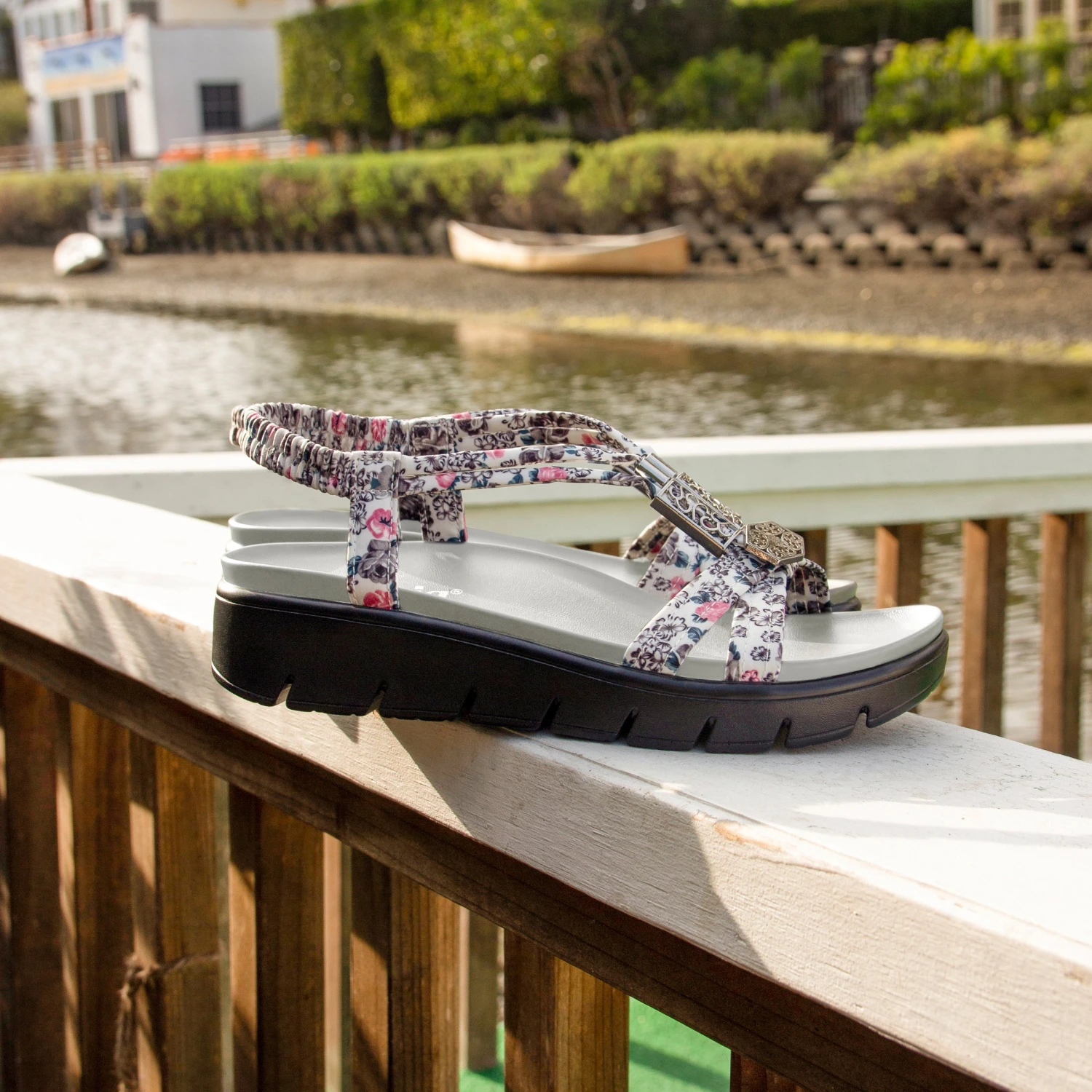 Roz Lovely Grey Sandal 2 Roz Lovely Grey Sandal - Image 2