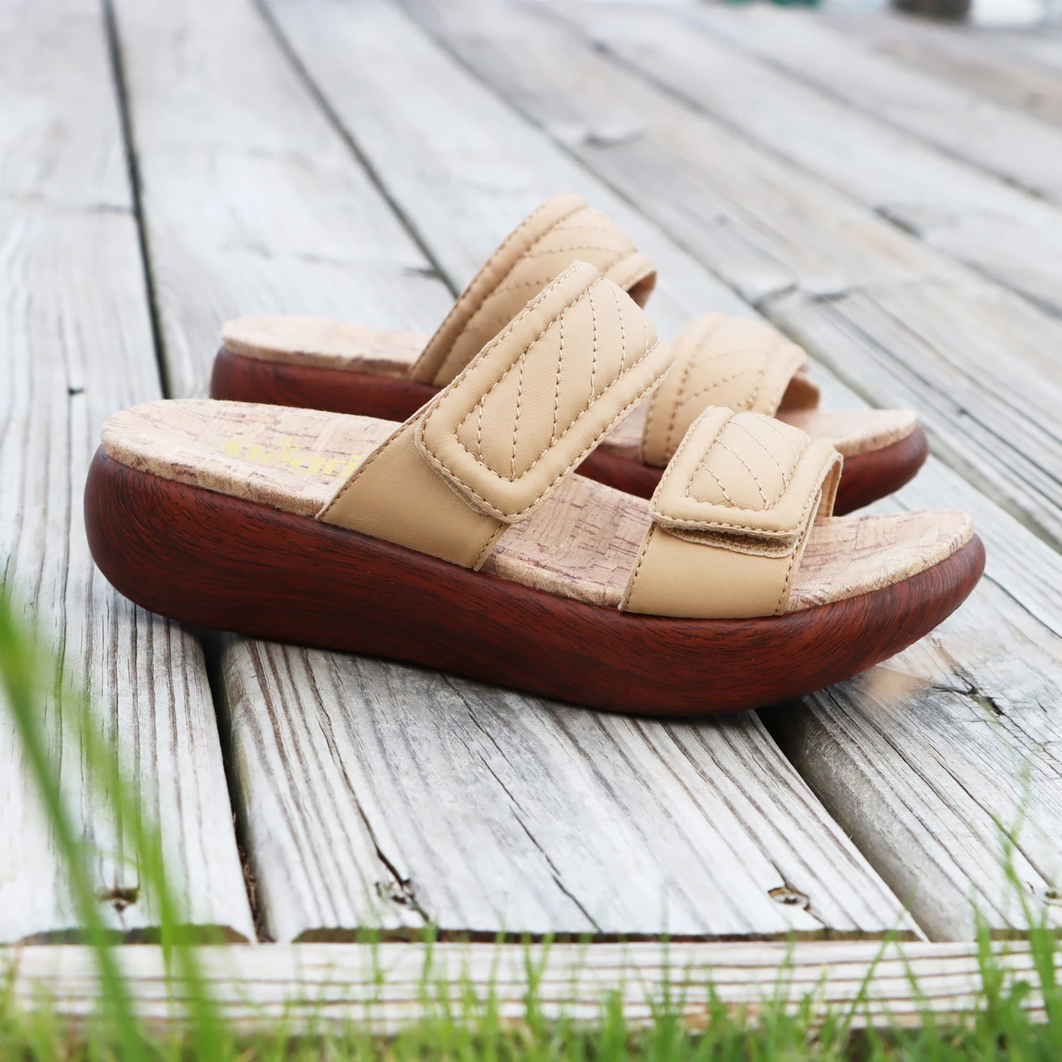 Brayah Latte Sandal 2 Brayah Latte Sandal - Image 2