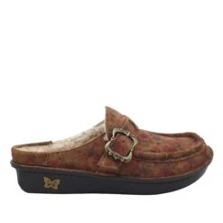 Shoes Brigid Cognac & Roses Clog 9 Shoes Brigid Cognac & Roses Clog -Cheap Shoes Store BRI 7764 S2