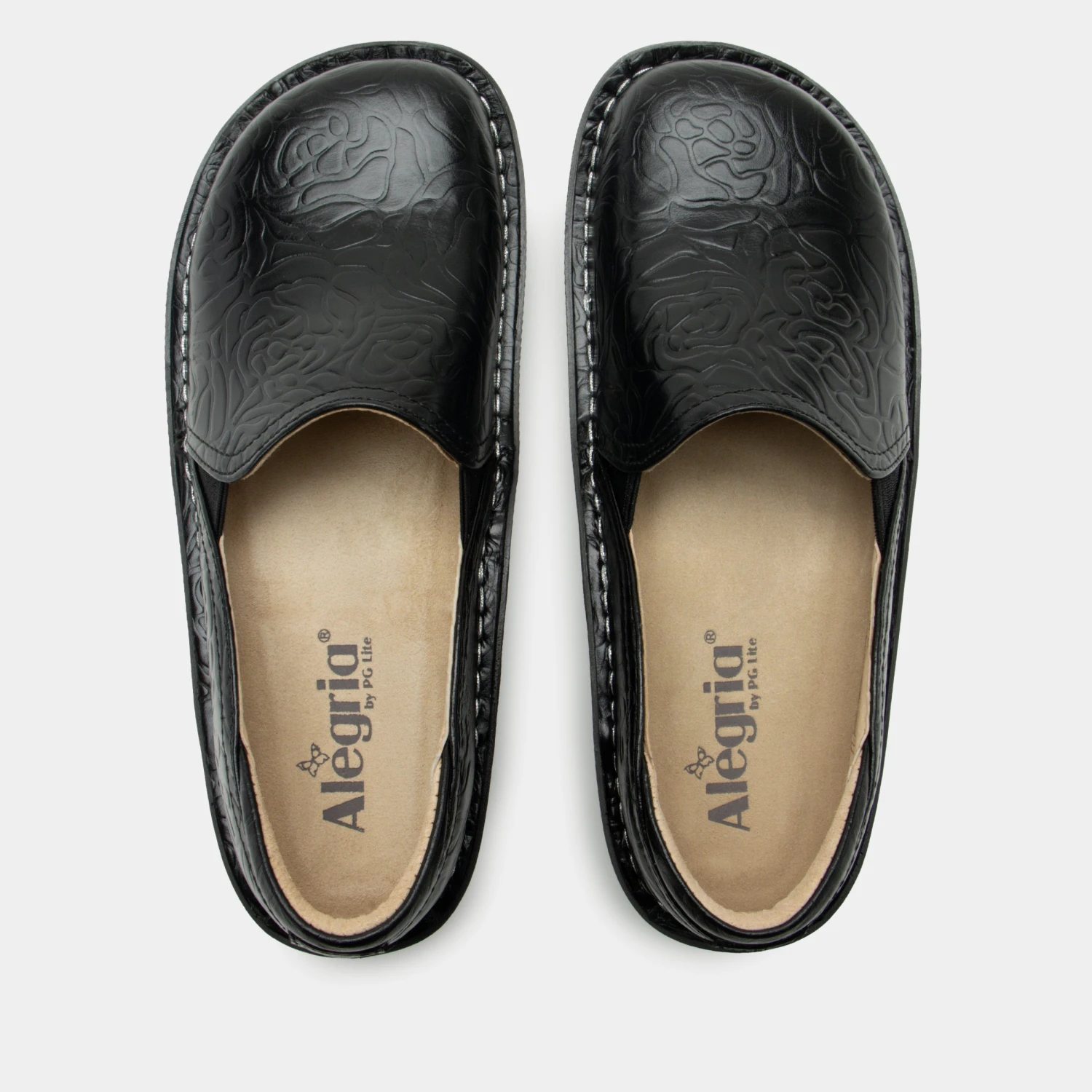 Shoes Debra Black Embossed Rose Shoe 5 Shoes Debra Black Embossed Rose Shoe - Image 5