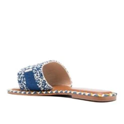 DE SIENA CAPRI BEADED BLUE FLATS -Cheap Shoes Store DE SIENA CAPRI BEADED BLUE SANDAL 2