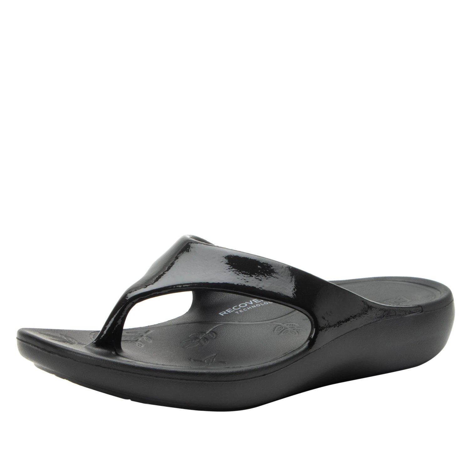 Ode Black Gloss Sandal 1 Ode Black Gloss Sandal