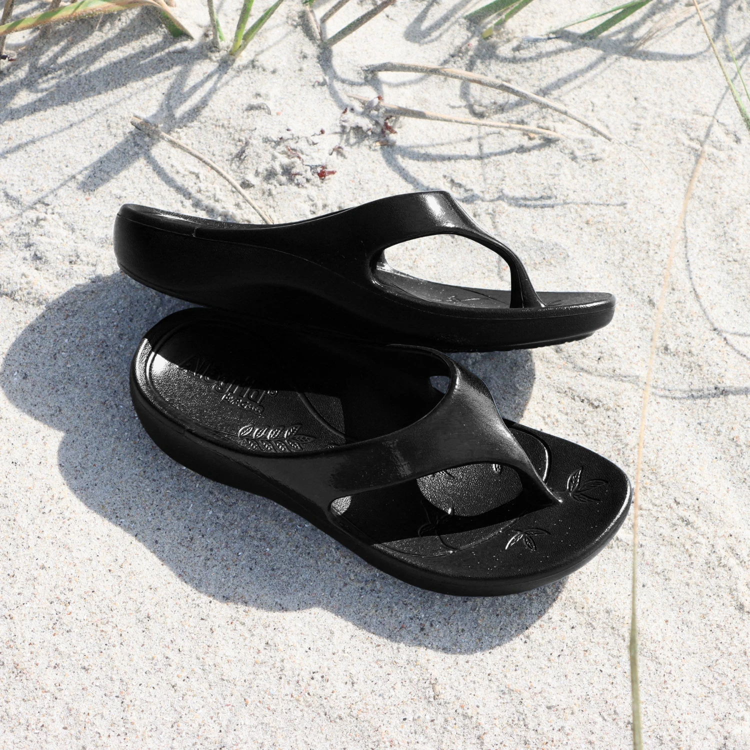 Ode Black Gloss Sandal 2 Ode Black Gloss Sandal - Image 2