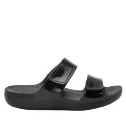 Orbyt Black Gloss Sandal 8 Orbyt Black Gloss Sandal -Cheap Shoes Store ORB 7441 S2