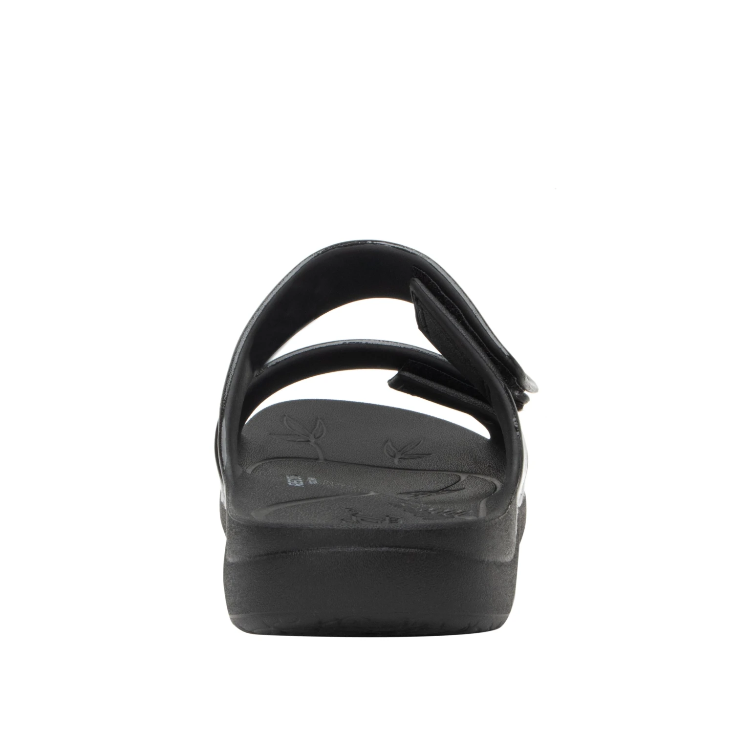 Orbyt Black Gloss Sandal 4 Orbyt Black Gloss Sandal - Image 4