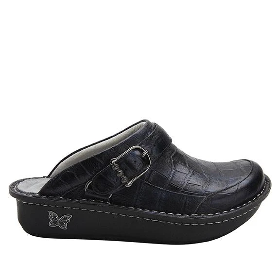 Seville Croco Noche Clog 3 Seville Croco Noche Clog - Image 3