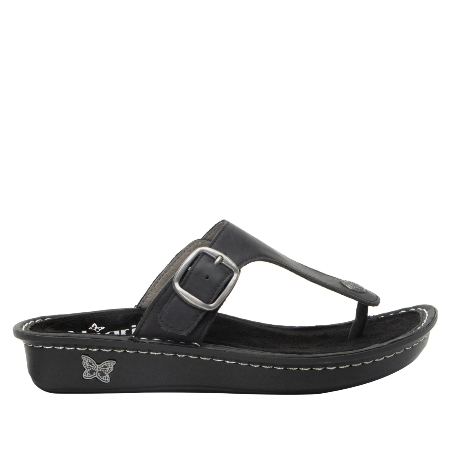 Vella Oiled Black Sandal 3 Vella Oiled Black Sandal - Image 3
