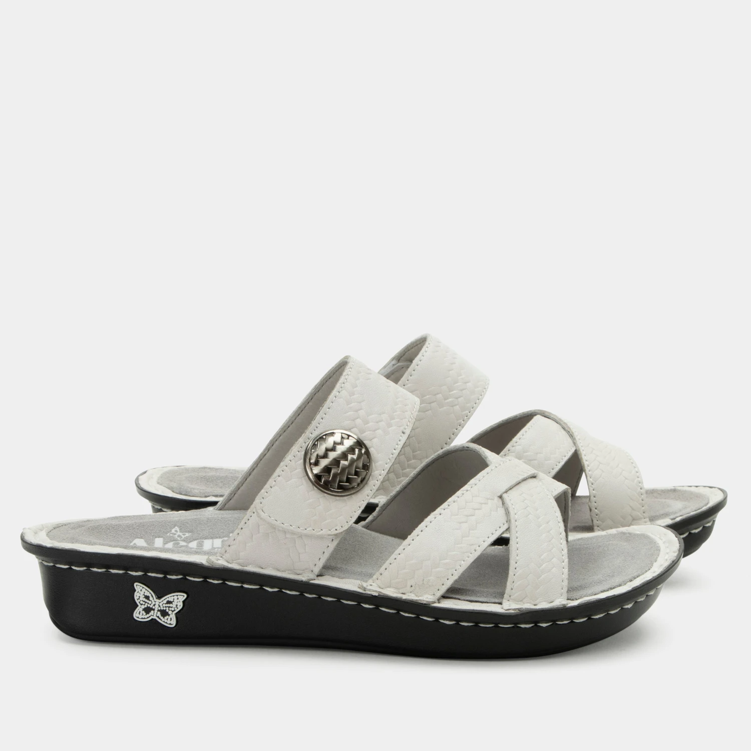 Victoriah Basketry White Sandal 2 Victoriah Basketry White Sandal - Image 2