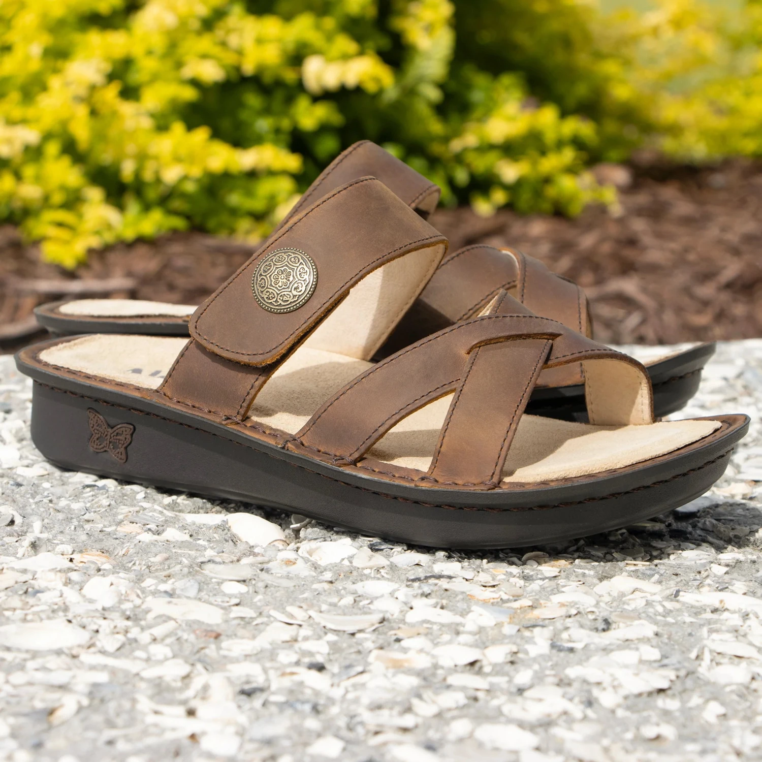 Victoriah Oiled Brown Sandal 2 Victoriah Oiled Brown Sandal - Image 2