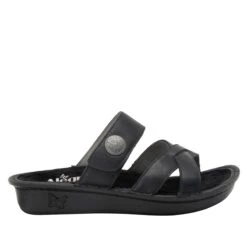 Victoriah Oiled Black Sandal -Cheap Shoes Store VIC 7414 S2