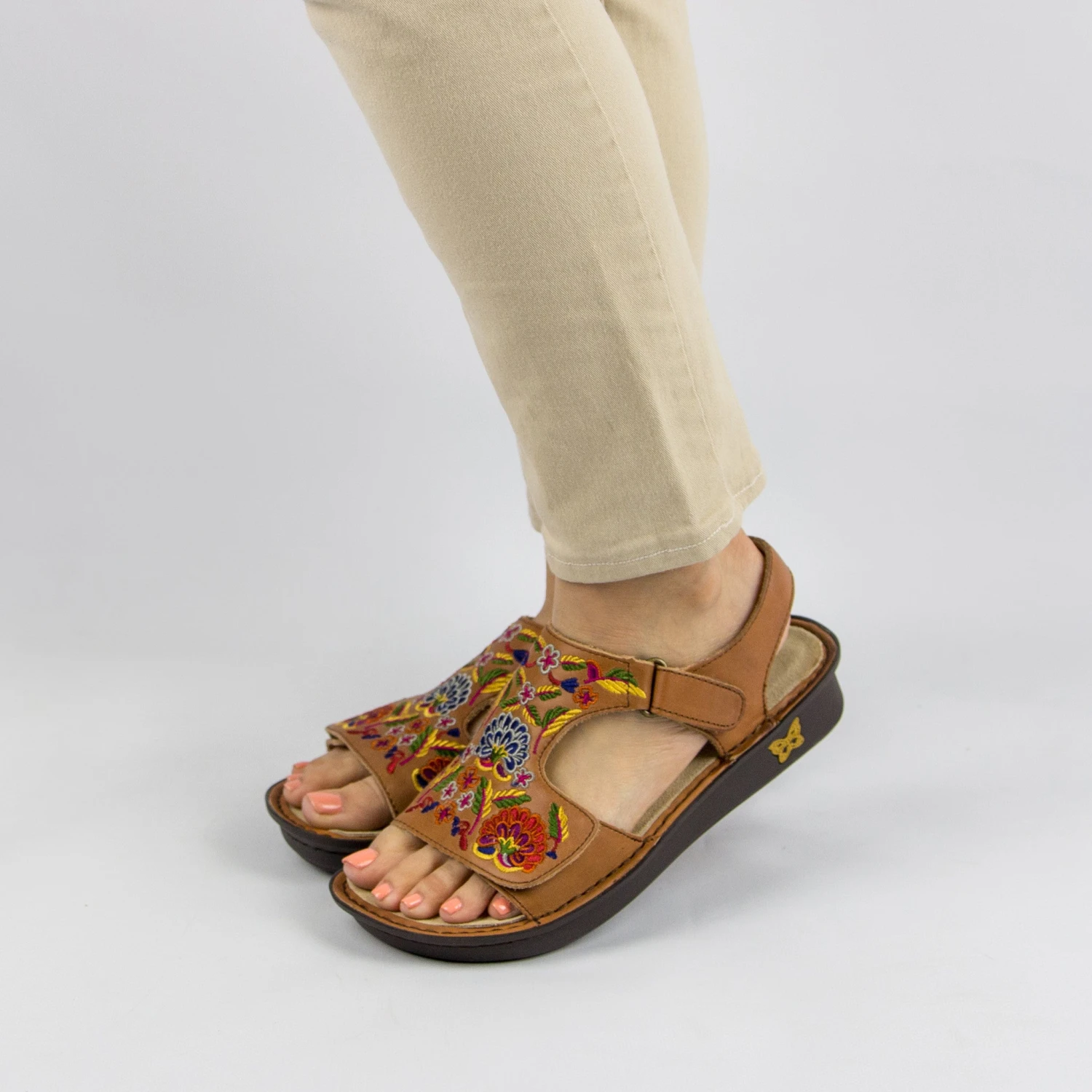 Viki Cognac Needles & Pins Sandal 2 Viki Cognac Needles & Pins Sandal - Image 2