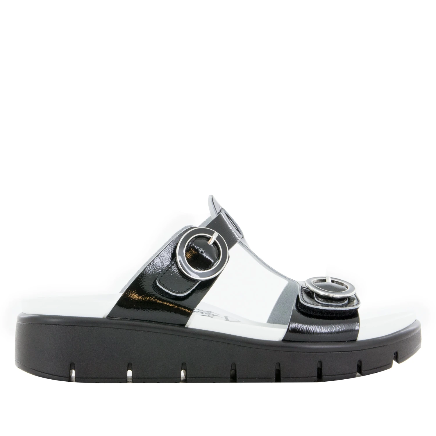 Vita Black Patent Sandal 2 Vita Black Patent Sandal - Image 2
