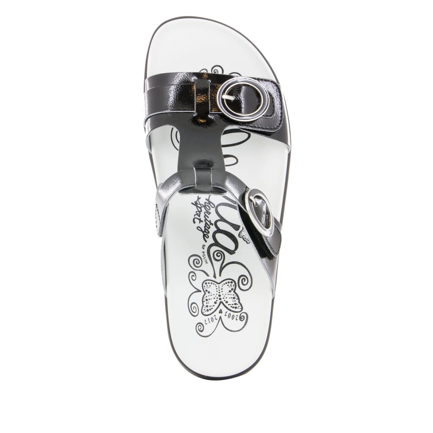 Vita Black Patent Sandal 4 Vita Black Patent Sandal - Image 4