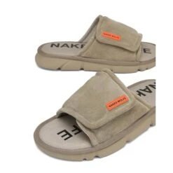 NAKED WOLFE ALASKA TAUPE SLIPPERS -Cheap Shoes Store alaska3