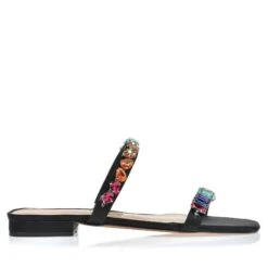 UZA BLACK SUEDE FLATS