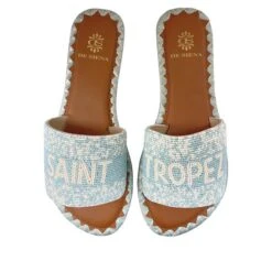 DE SIENA SAINT TROPEZ BEADS SKYBLUE FLATS